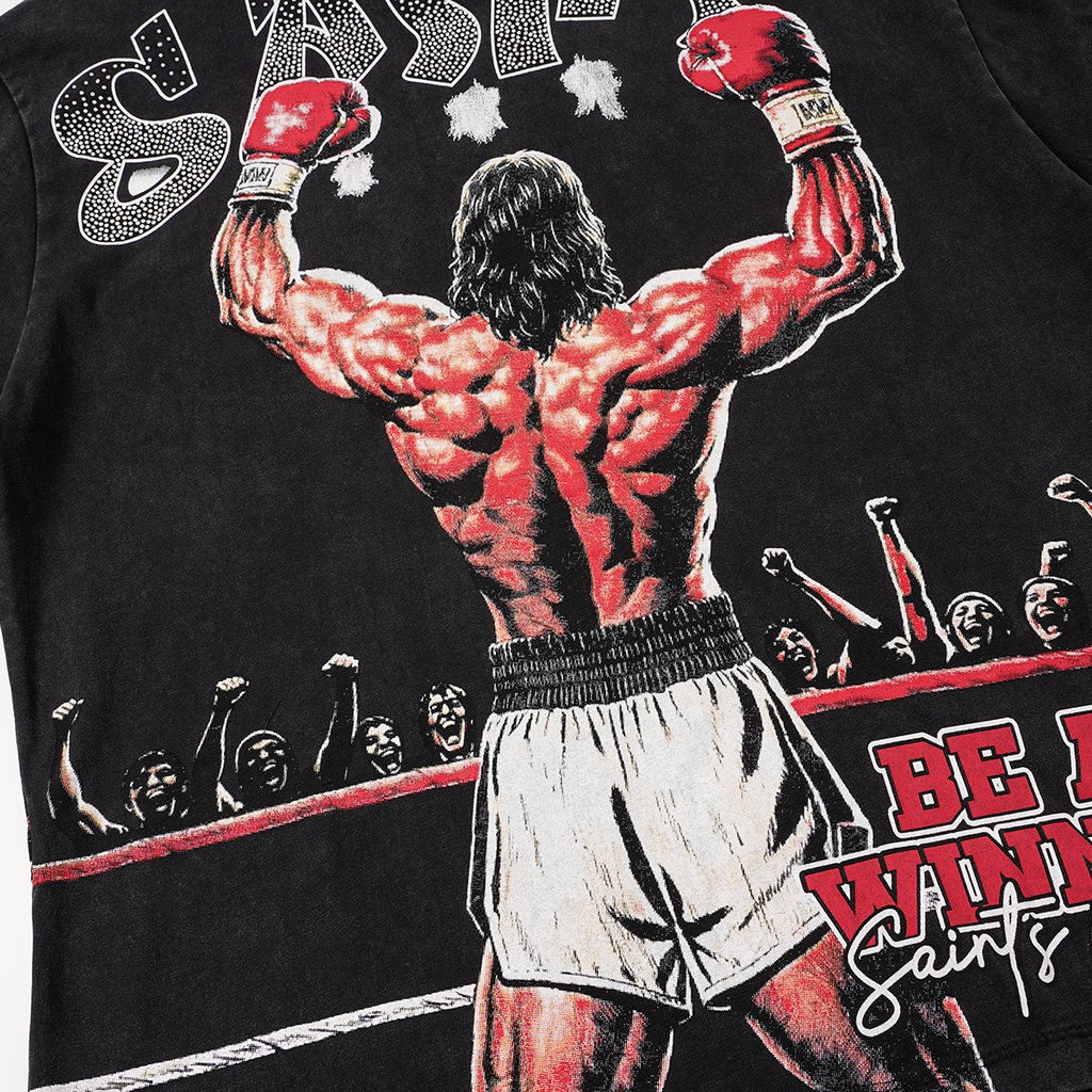 SAINT Boxer Winner Graphic T-Shirt — detail