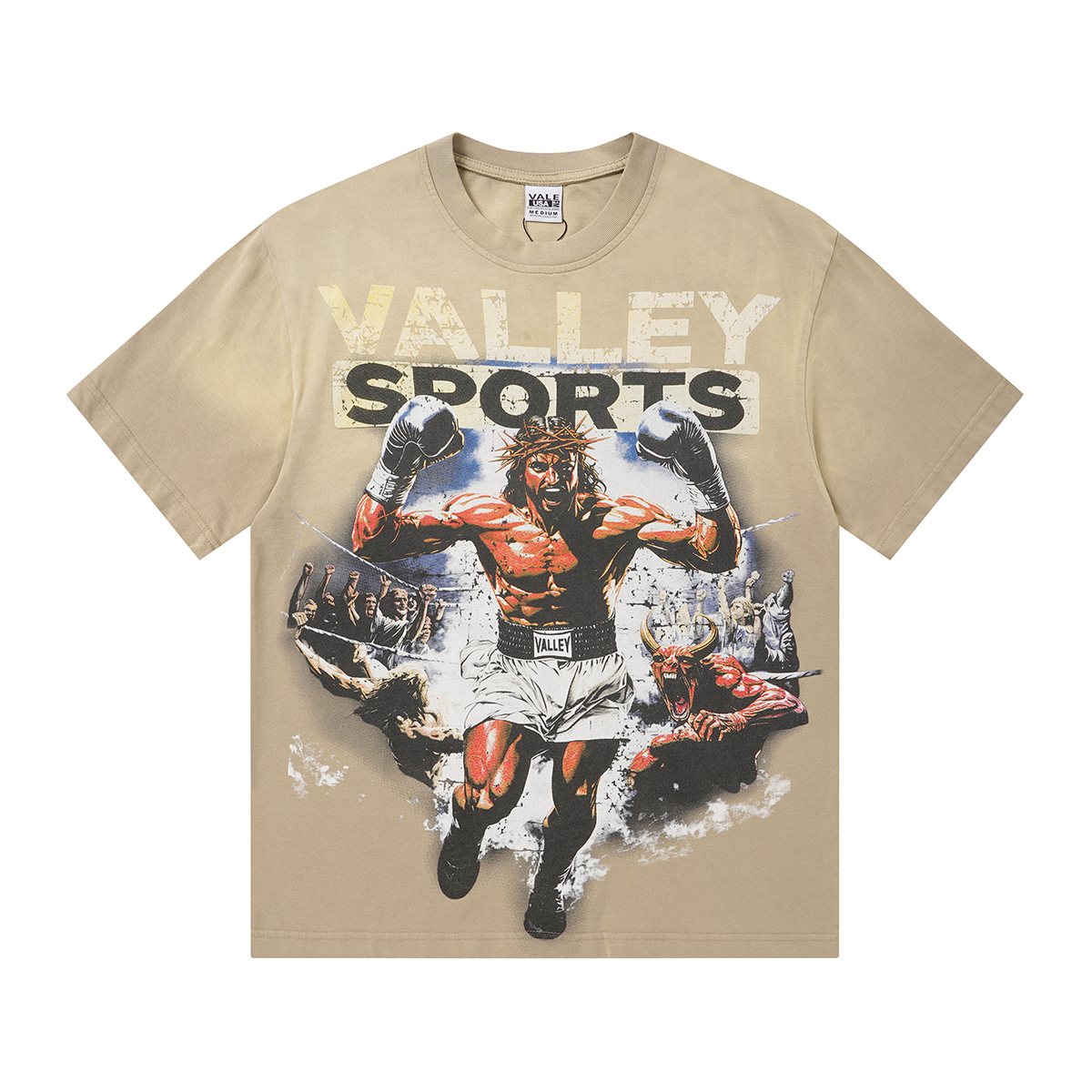 VALLEY Boxing Before Death Graphic T-Shirt — front