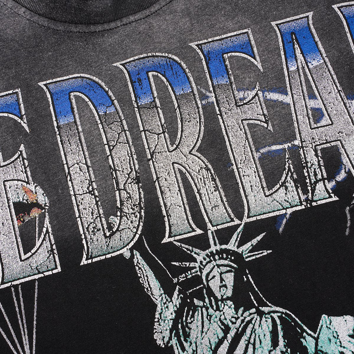 VALLEY Statue of Liberty Parachute Graphic T-Shirt — detail