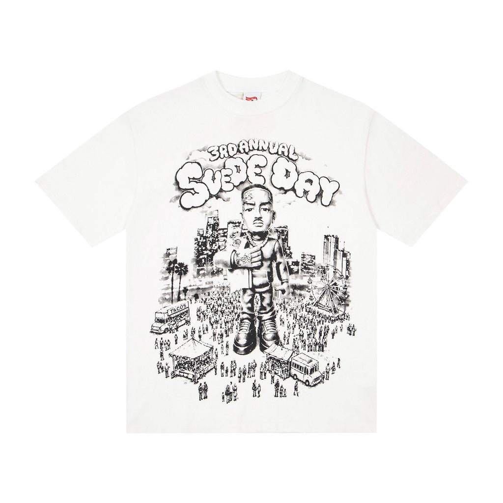 ASAALL White Black Front Graphic T-Shirt — hero