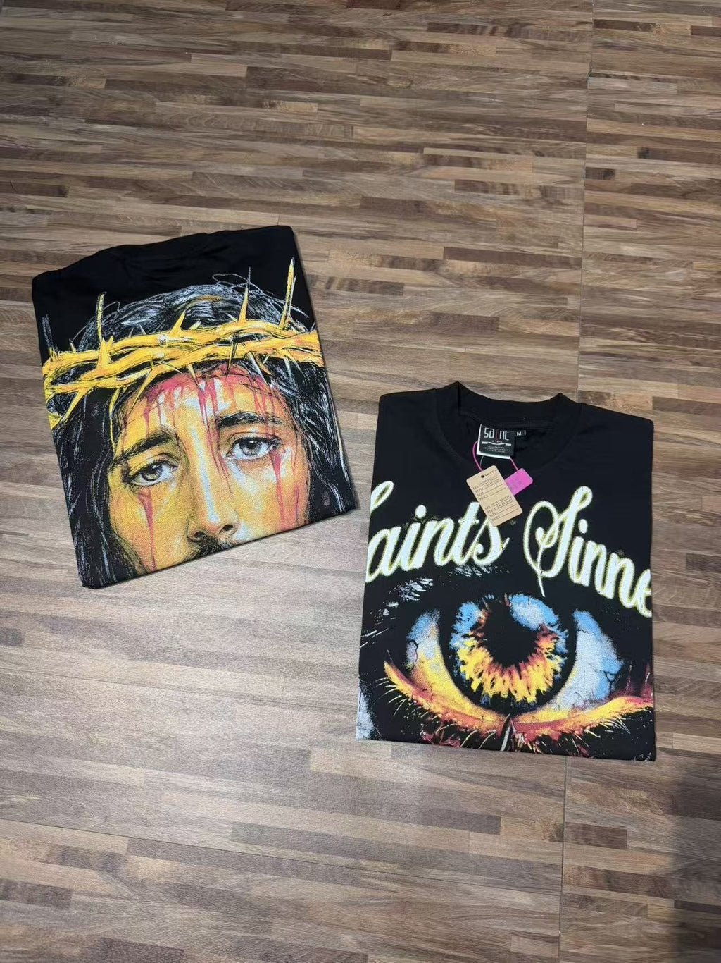 SAINT Jesus Graphic T-Shirt — context