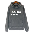 AMIRI Washed Dark Gray Graphic Hoodie — hero
