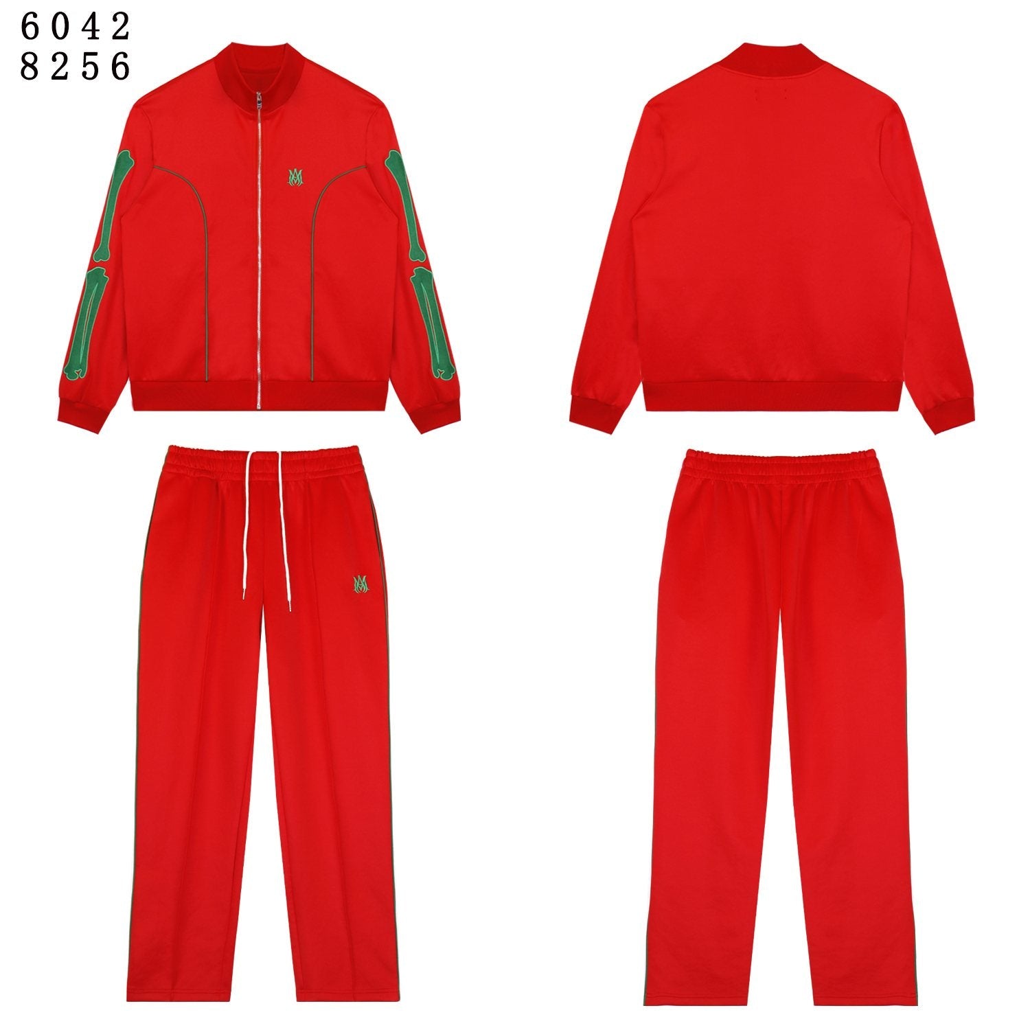 AMIRI Bones Track Jacket & Pants Matching Set — front