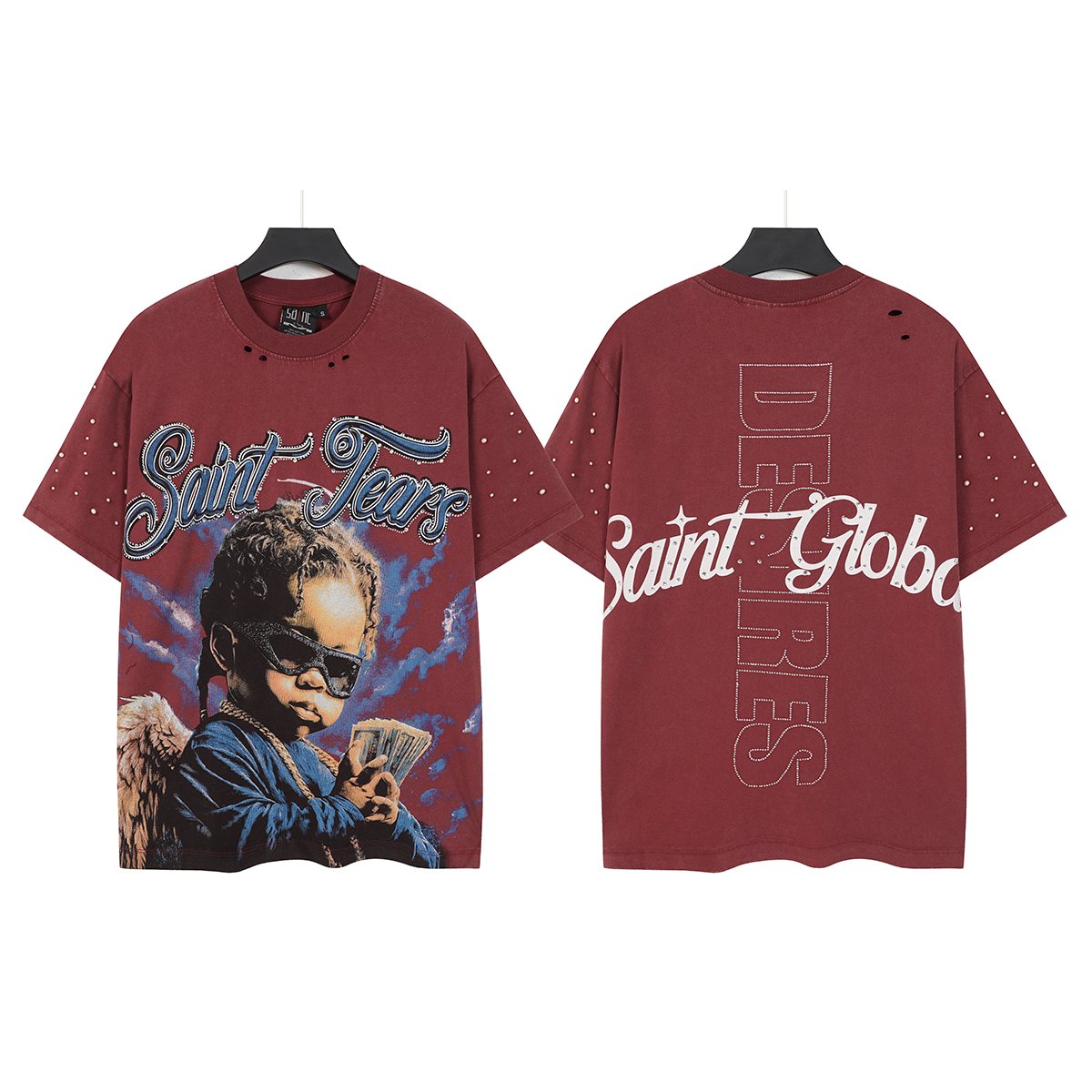 SAINT Tears Graphic Short-Sleeve T-Shirt — front