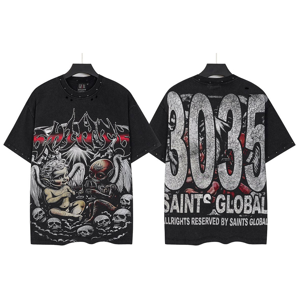 SAINT Angel & Devil 3035 Short-Sleeve Graphic T-Shirt — hero