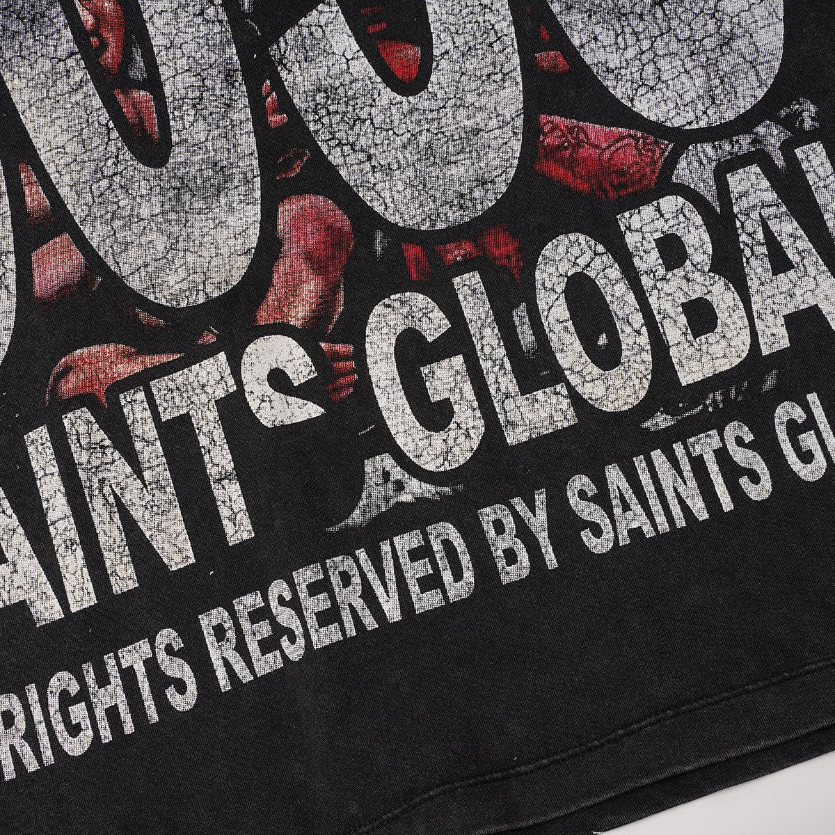 SAINT Angel & Devil 3035 Short-Sleeve Graphic T-Shirt — detail