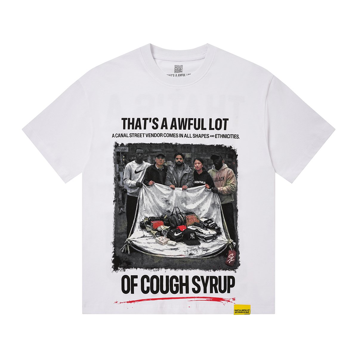 THAT'S A AWFUL LOT OF COUGH SYRUP Photo Graphic Short-Sleeve T-Shirt — front