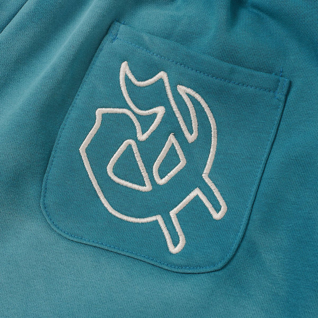 Godspeed Rear Pocket Graphic Cargo Sweat Shorts — detail