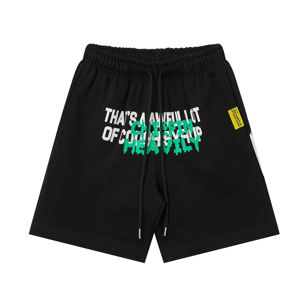 THAT'S A AWFUL LOT OF COUGH SYRUP Drawstring Graphic Shorts — hero