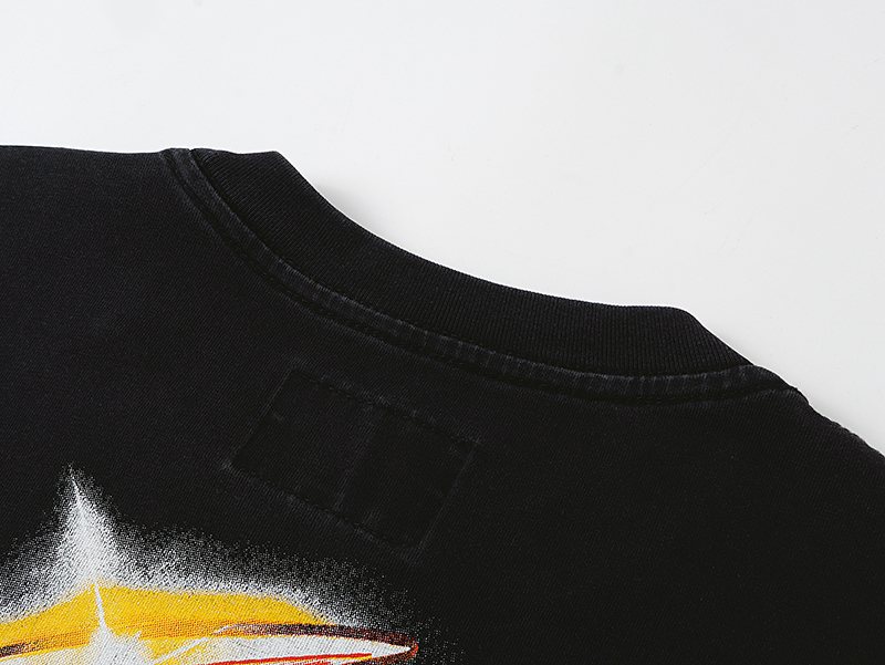Godspeed Washed Black Front & Back Graphic T-Shirt — detail