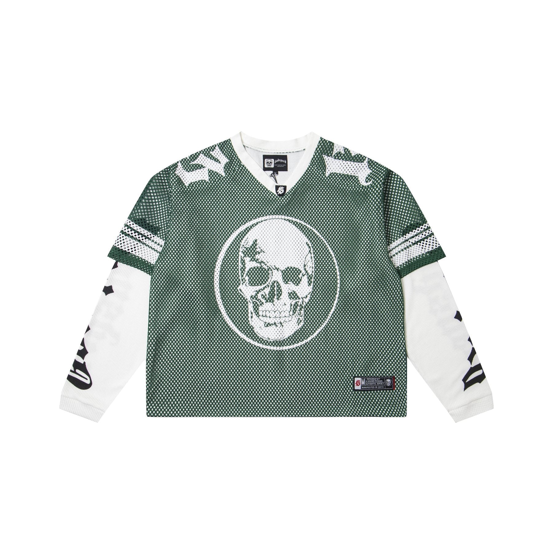 Godspeed Skull K-Back Mesh Long-Sleeve T-Shirt — front