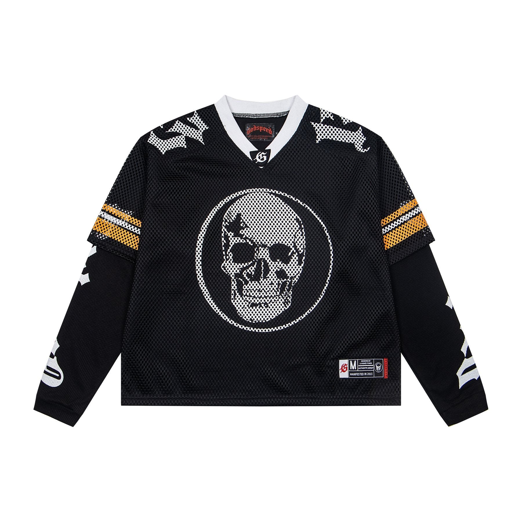 Godspeed Skull Mesh Jersey Long-Sleeve T-Shirt — front
