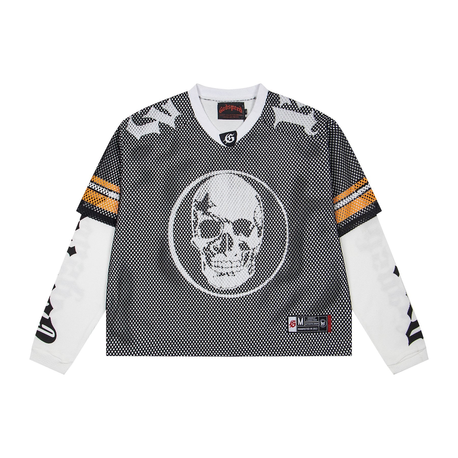 Godspeed Skull Mesh Jersey Long-Sleeve T-Shirt — front