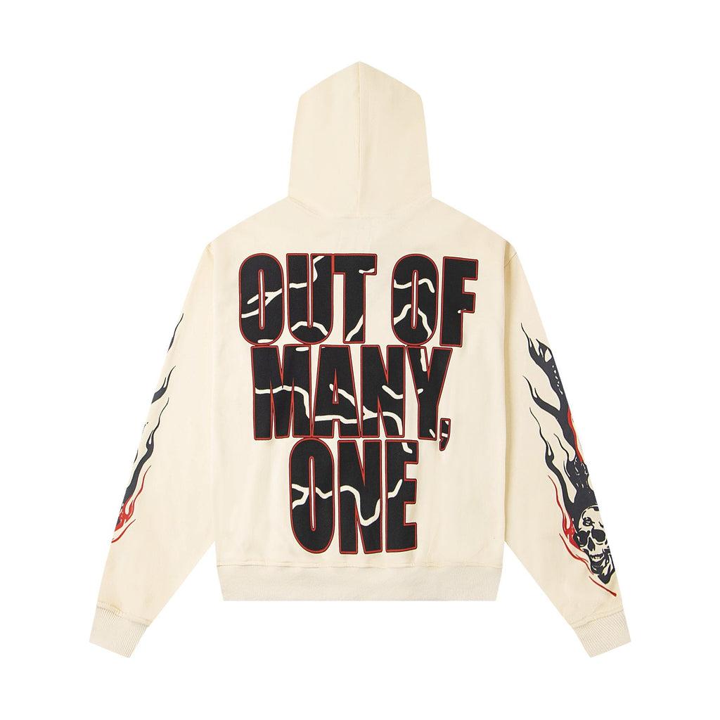Godspeed Out of Many One Car Graphic Hoodie — back