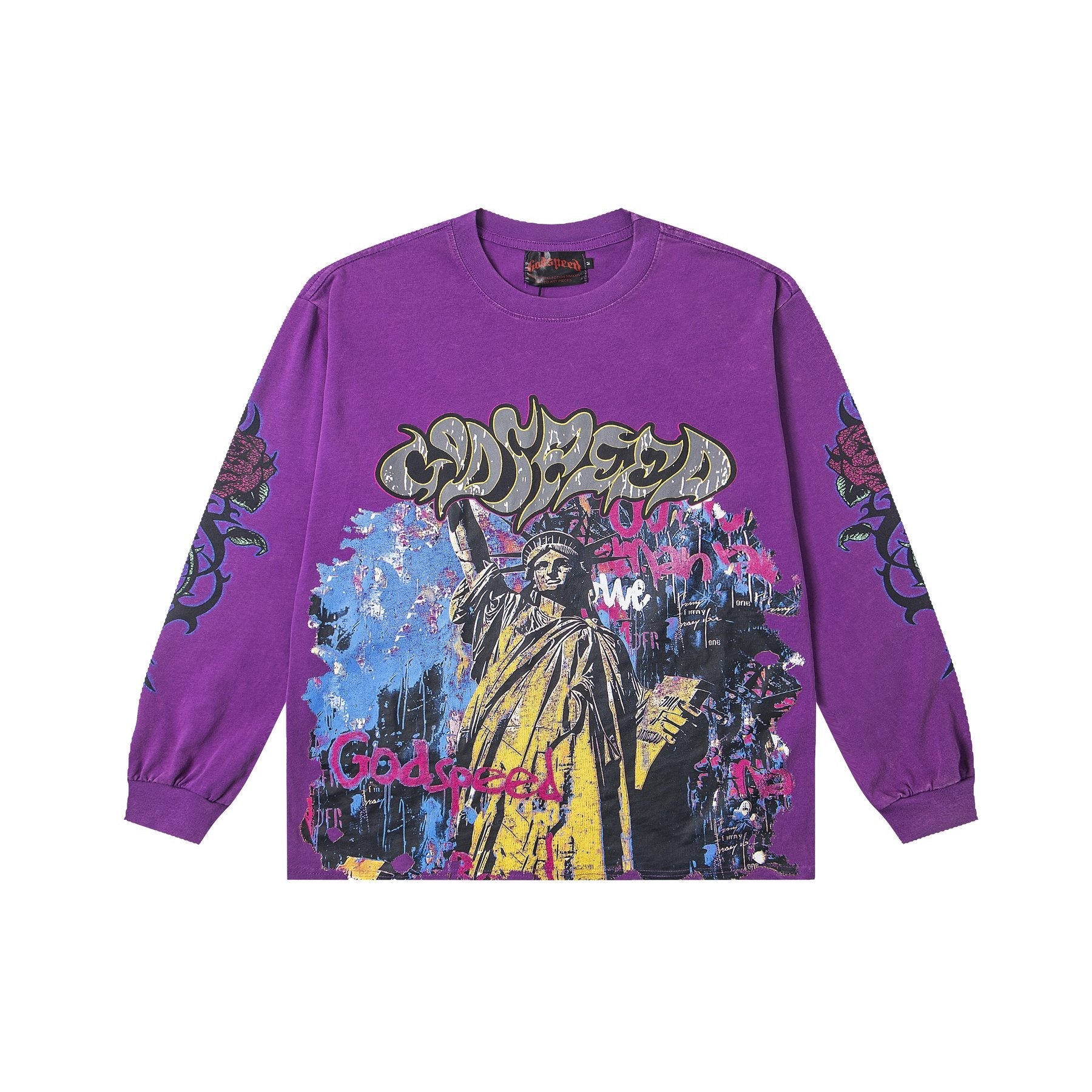 Godspeed E Pluribus Unum Graphic Long-Sleeve T-Shirt — front