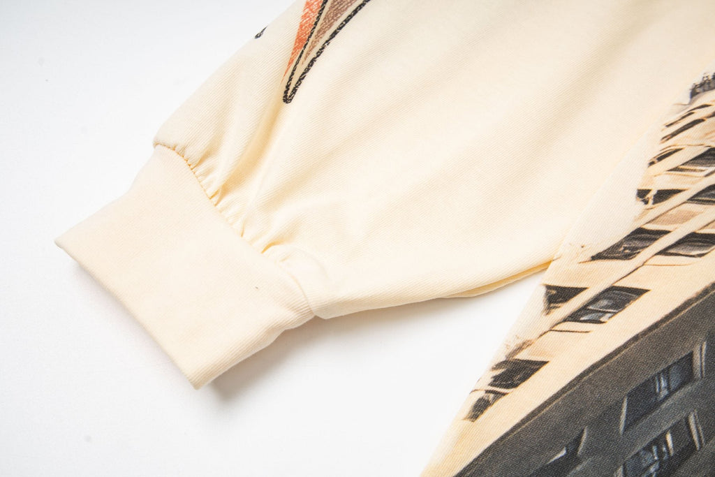Godspeed White Ink Graphic Long-Sleeve T-Shirt — detail