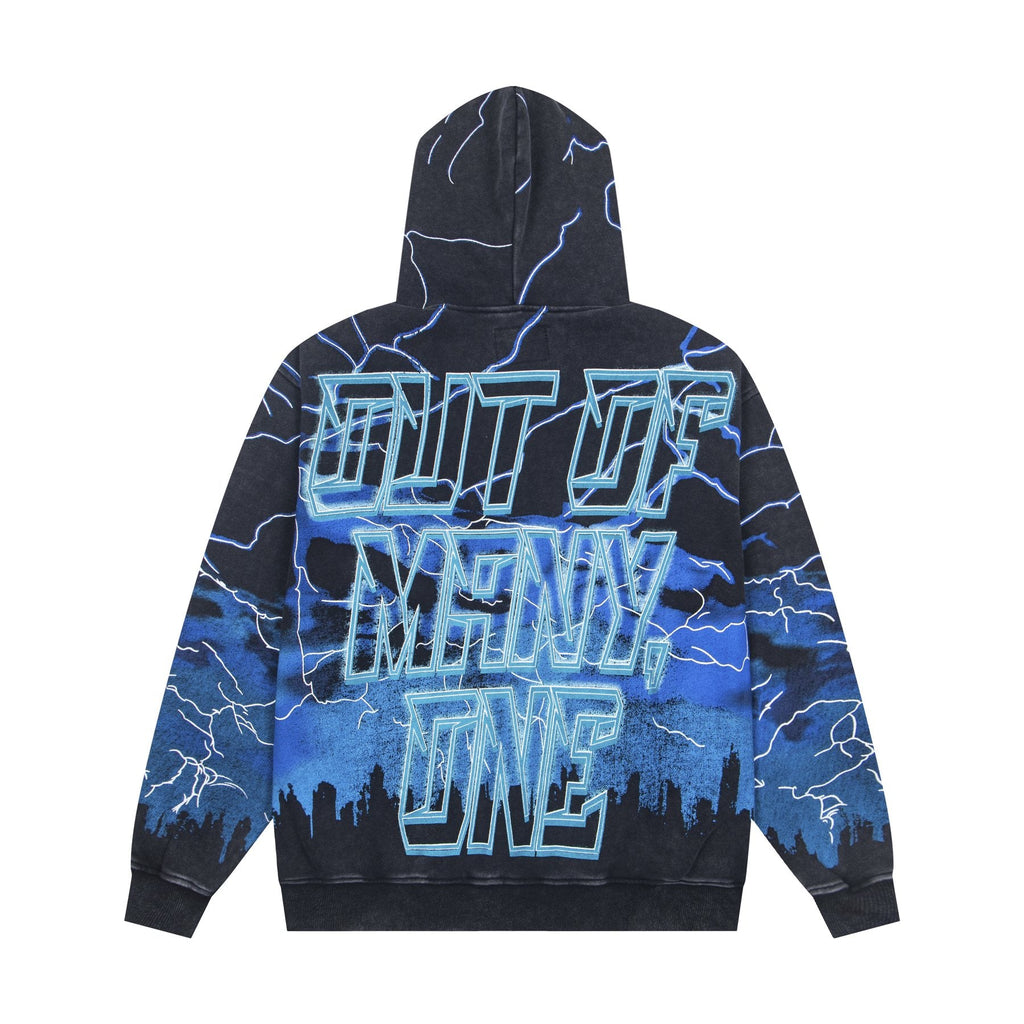 Godspeed Out of Many One All-Over Print Zip Hoodie — back