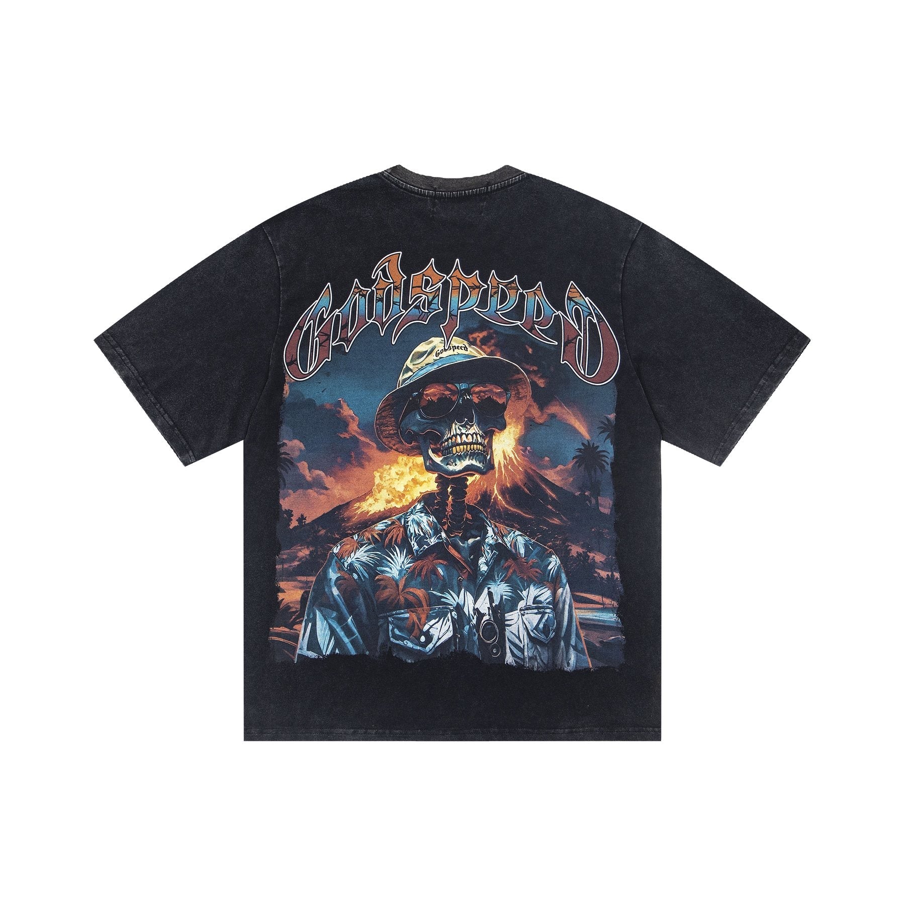 Godspeed Skeleton Back Graphic T-Shirt — back