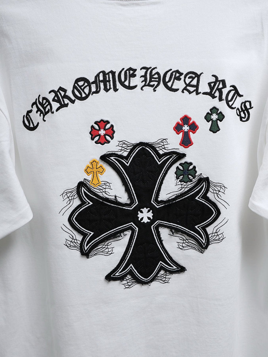 Chrome Hearts Cross Graphic Short-Sleeve T-Shirt — detail