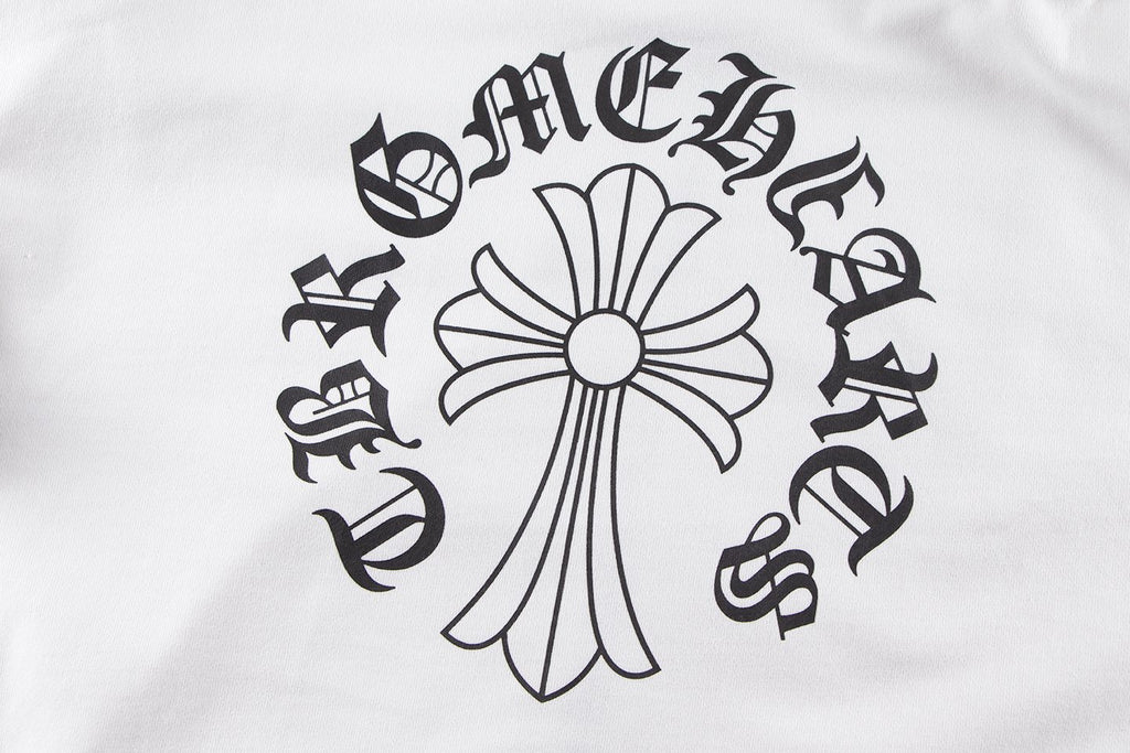 Chrome Hearts Horseshoe Cross Sanskrit Zip Hoodie — detail