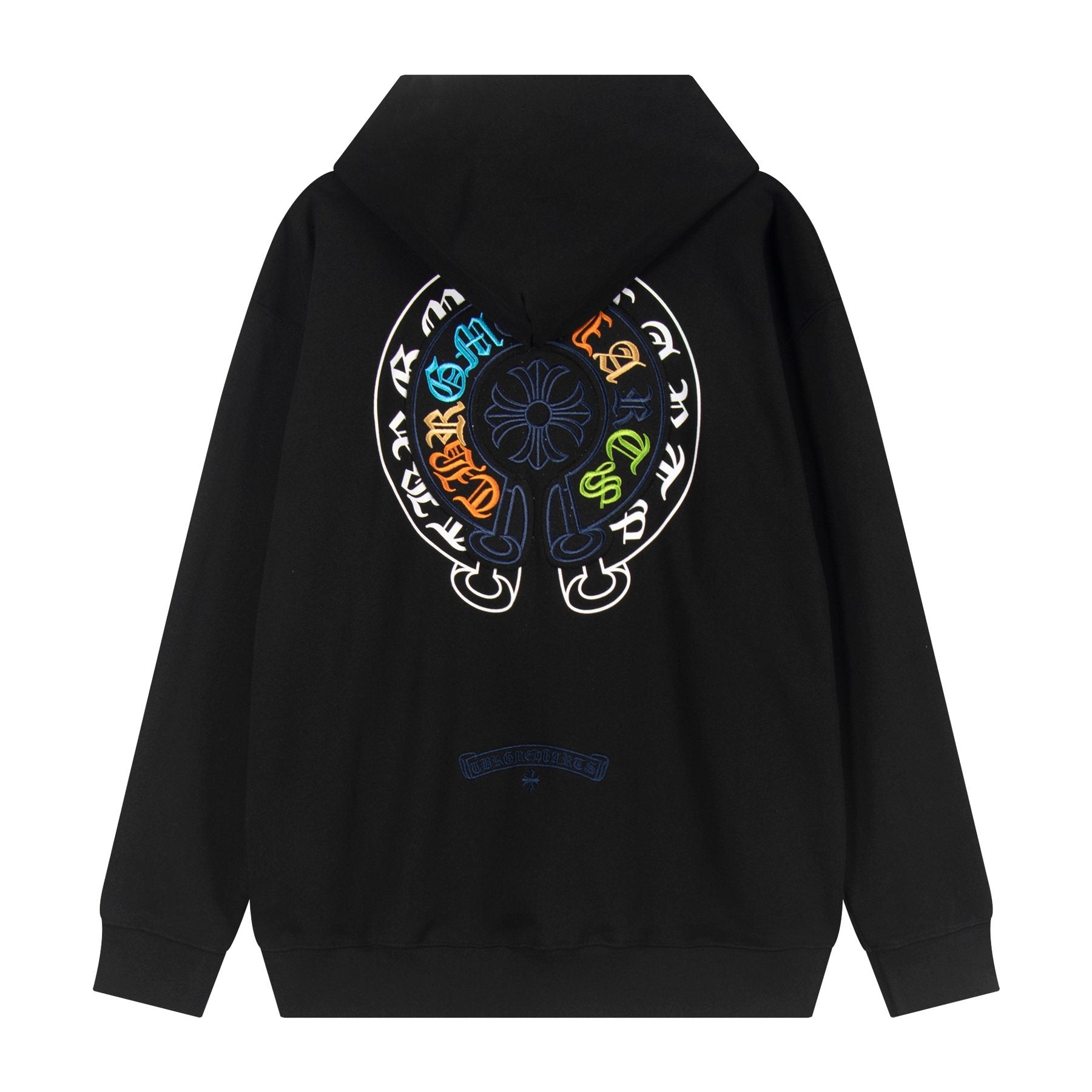 Chrome Hearts Rainbow Logo Embroidered Hoodie — back