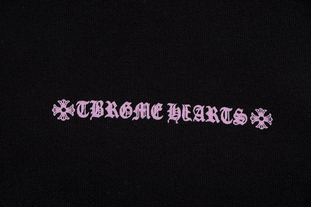 Chrome Hearts Pink Gothic Graphic Hoodie — detail