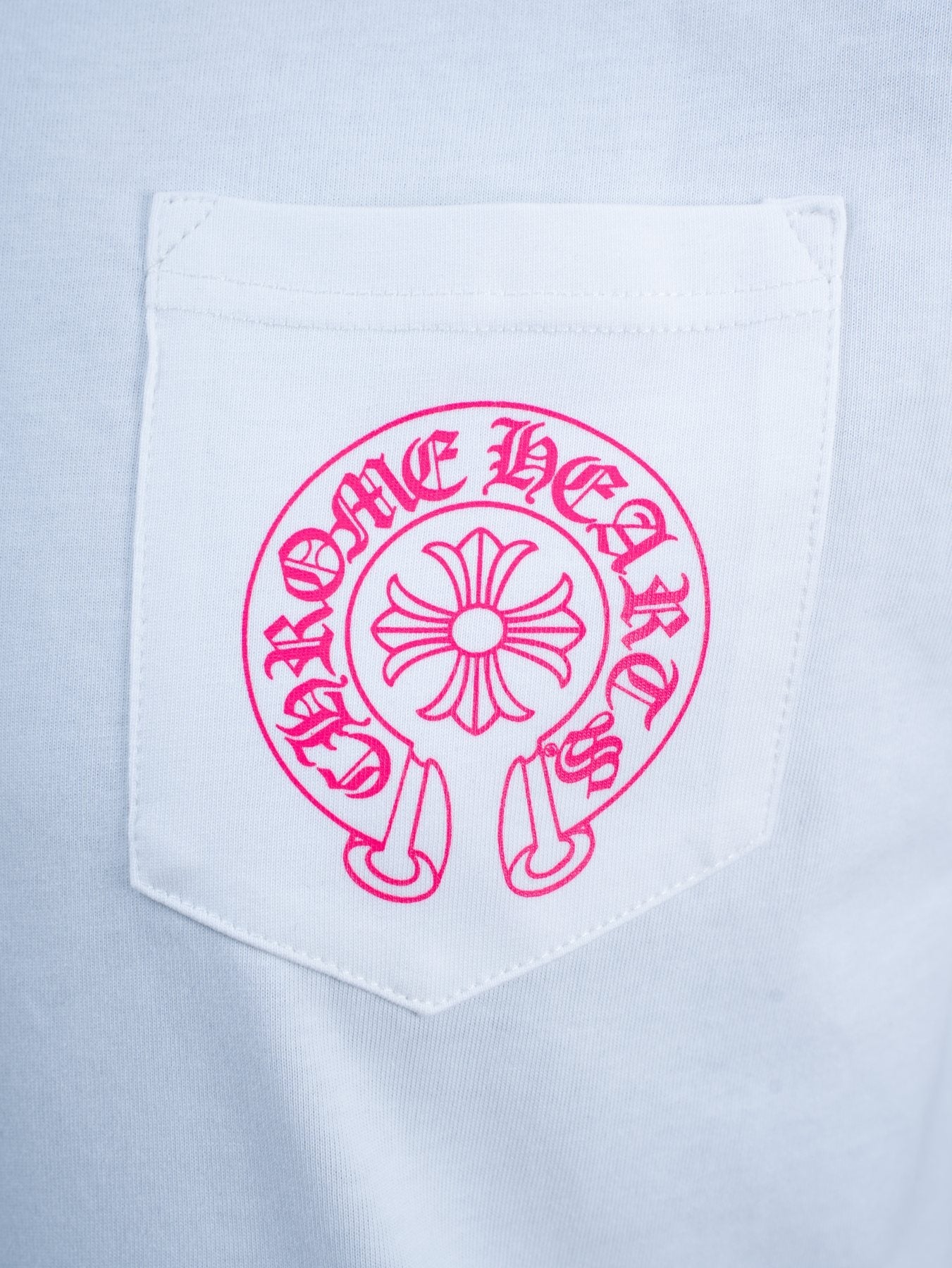 Chrome Hearts Pink Back Graphic Pocket T-Shirt — detail