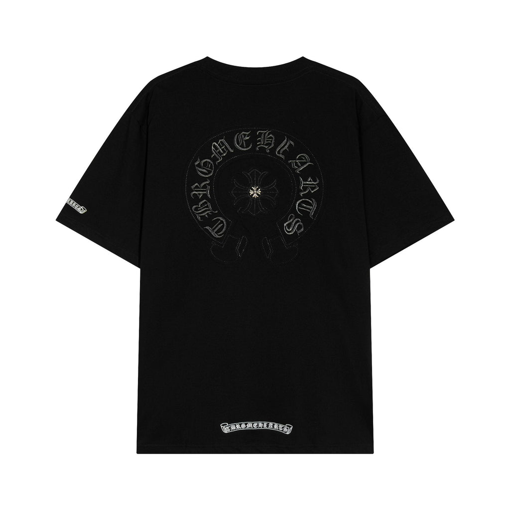 Chrome Hearts Horseshoe Floral Graphic T-Shirt — back