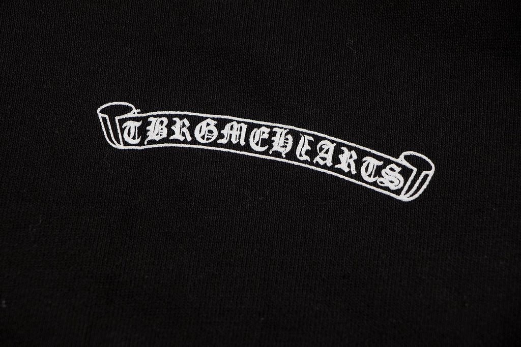Chrome Hearts Horseshoe Cross Graphic Zip Hoodie — detail