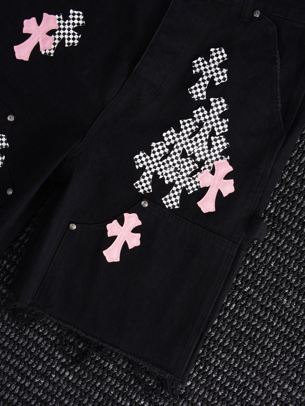 Chrome Hearts Cross Patch Cargo Shorts — detail