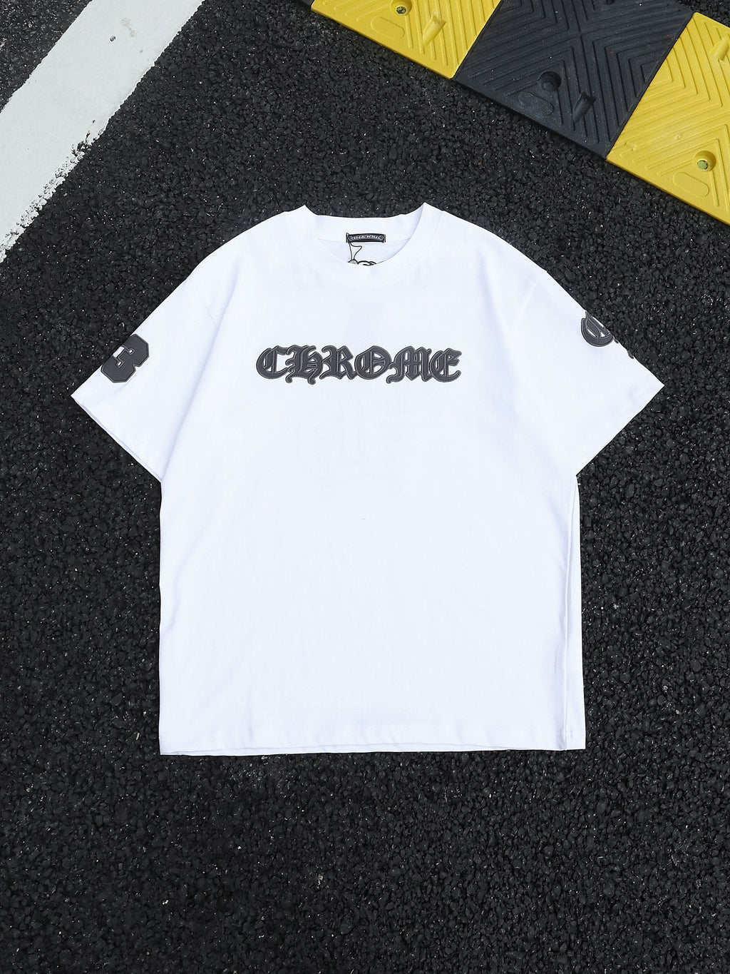 Chrome Hearts Gothic Lettering Graphic T-Shirt — front