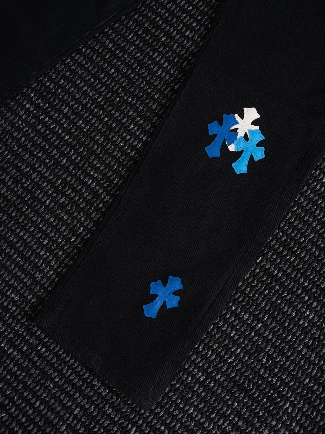 Chrome Hearts Cross Patch Black Jeans — detail
