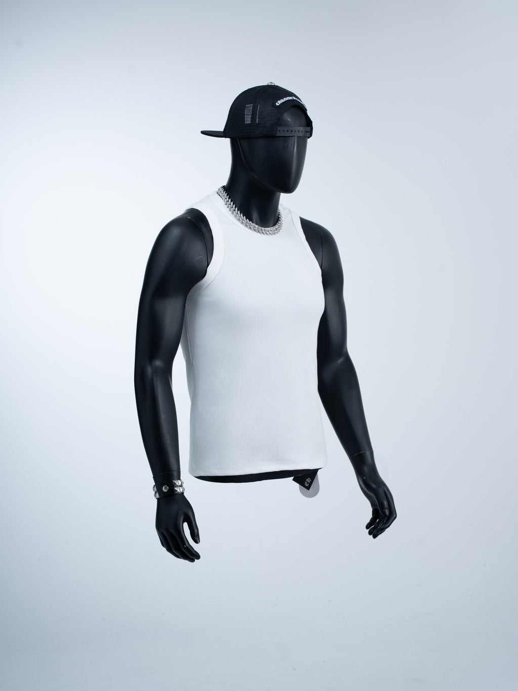 Chrome Hearts Slogan Back Graphic Sleeveless T-Shirt — front