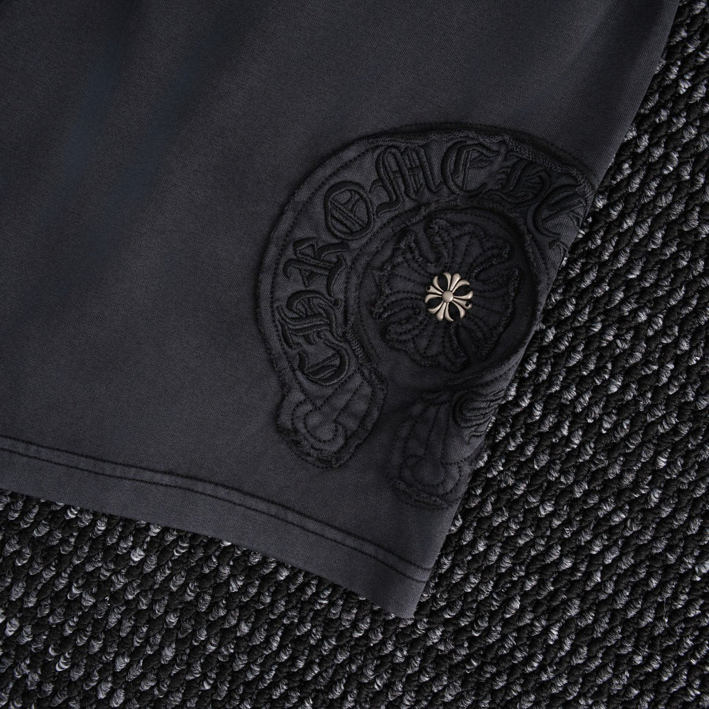Chrome Hearts Horseshoe Floral Embroidered Shorts — detail