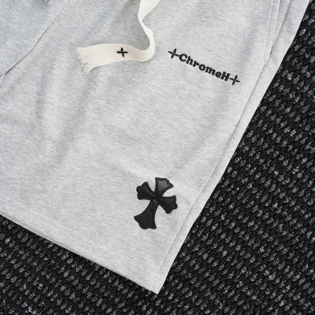 Chrome Hearts Cross Patch Drawstring Shorts — detail
