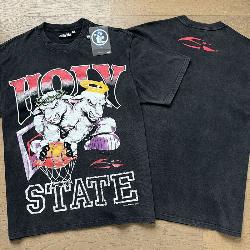 HELISTAR Holy State Basketball Lamb Short-Sleeve T-Shirt — context