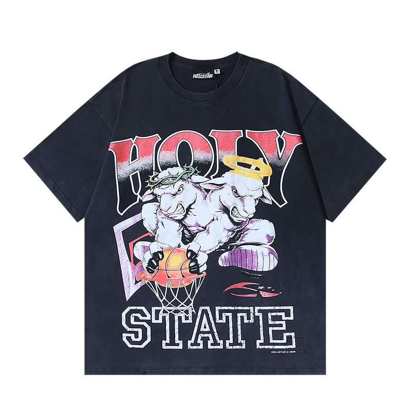 HELISTAR Holy State Basketball Lamb Short-Sleeve T-Shirt — hero