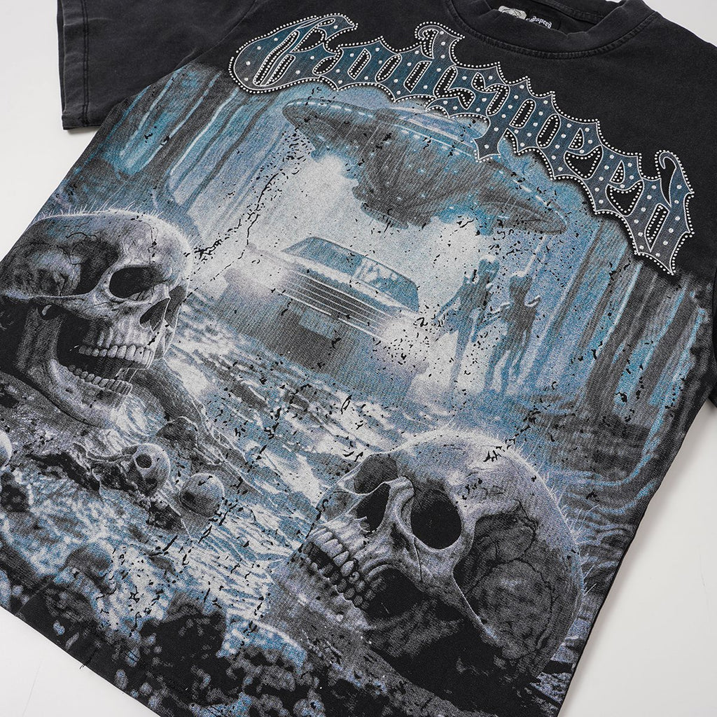 Godspeed Skull Graphic Short-Sleeve T-Shirt — detail