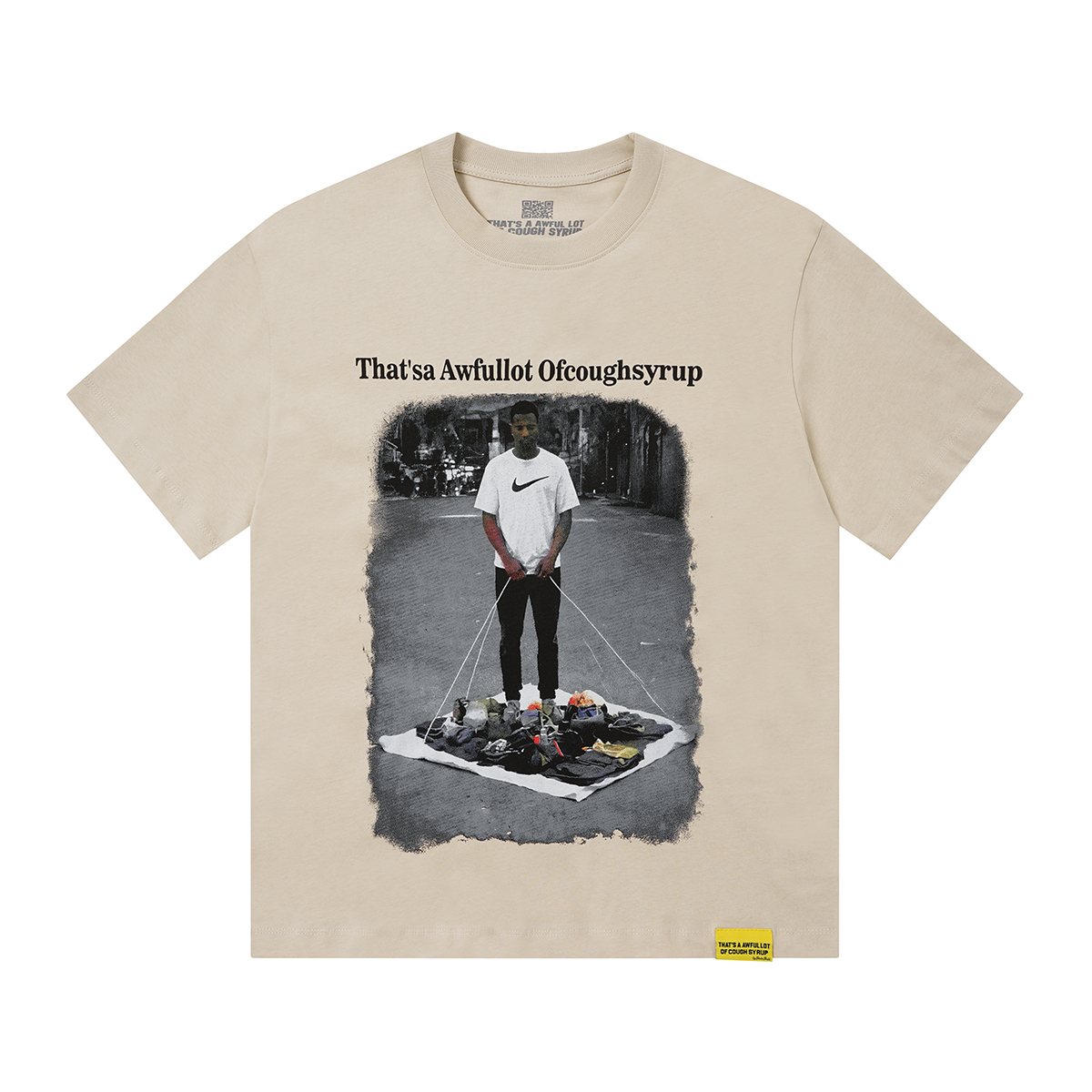 THAT'S A AWFUL LOT OF COUGH SYRUP Short-Sleeve Graphic T-Shirt — front