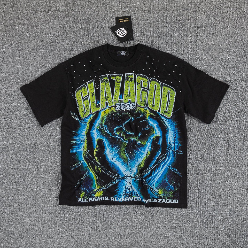GLAZAGOD Hell on Earth Graphic T-Shirt — hero