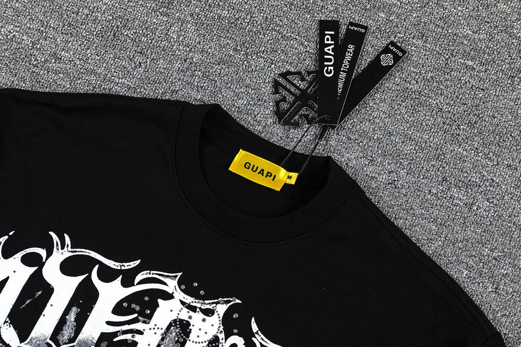 GUAPI Distressed Graphic T-Shirt — hang_tag
