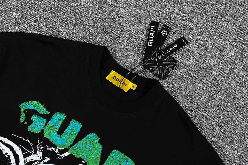 GUAPI Skull Ribcage Graphic T-Shirt — hang_tag