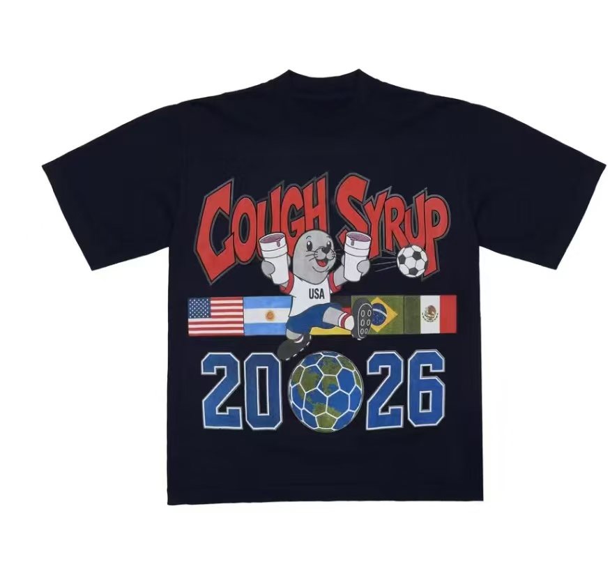 THAT'S A AWFUL LOT OF COUGH SYRUP Soccer Graphic T-Shirt — front