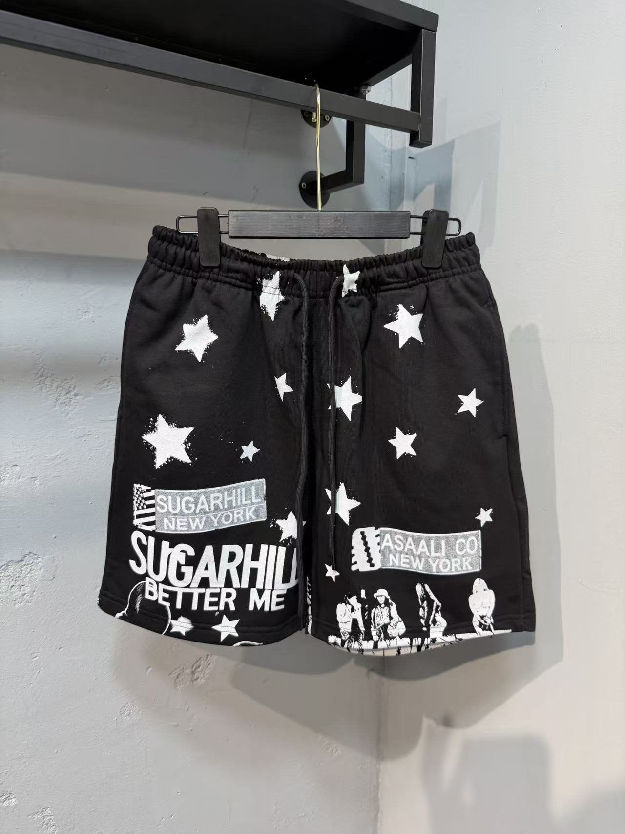 ASAALL New York Star Graphic Shorts — front