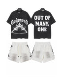 Godspeed Out Of Many One Eye Triangle T-Shirt & Shorts Set — front