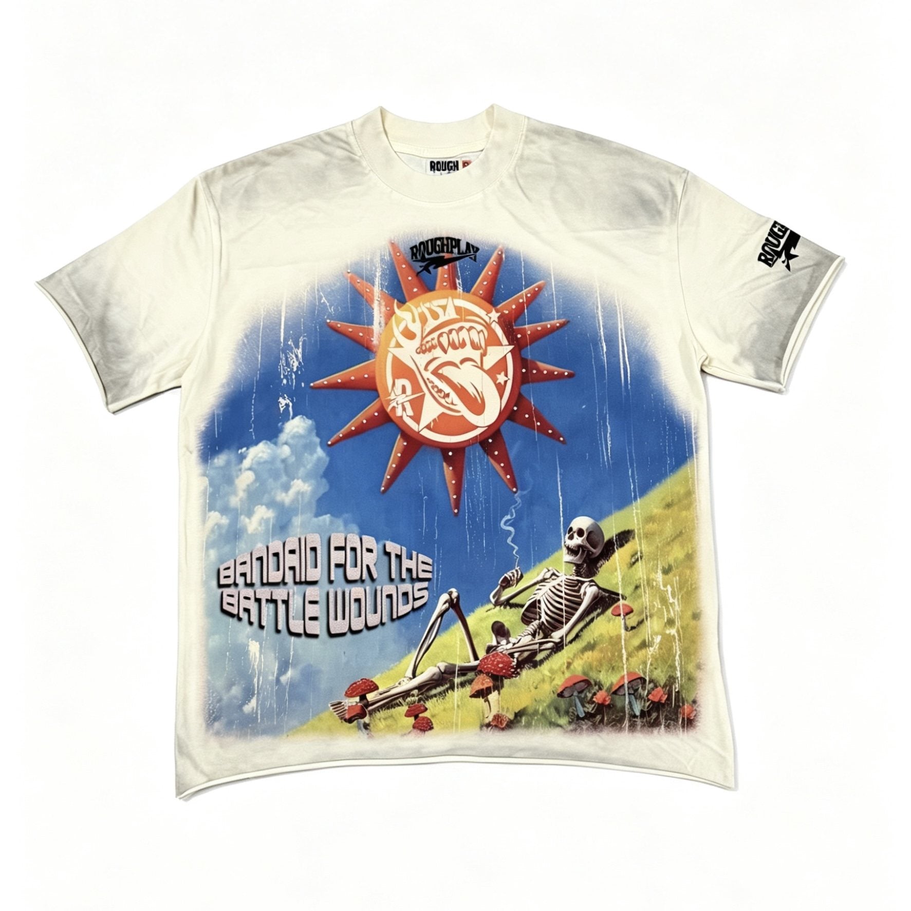 Rough Play Colorful Front & Back Graphic T-Shirt — hero