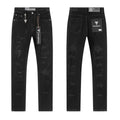 VALABASAS V005 Distressed Black Jeans — hero