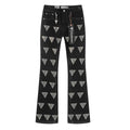 VALABASAS Black Triangle Motif Jeans — hero