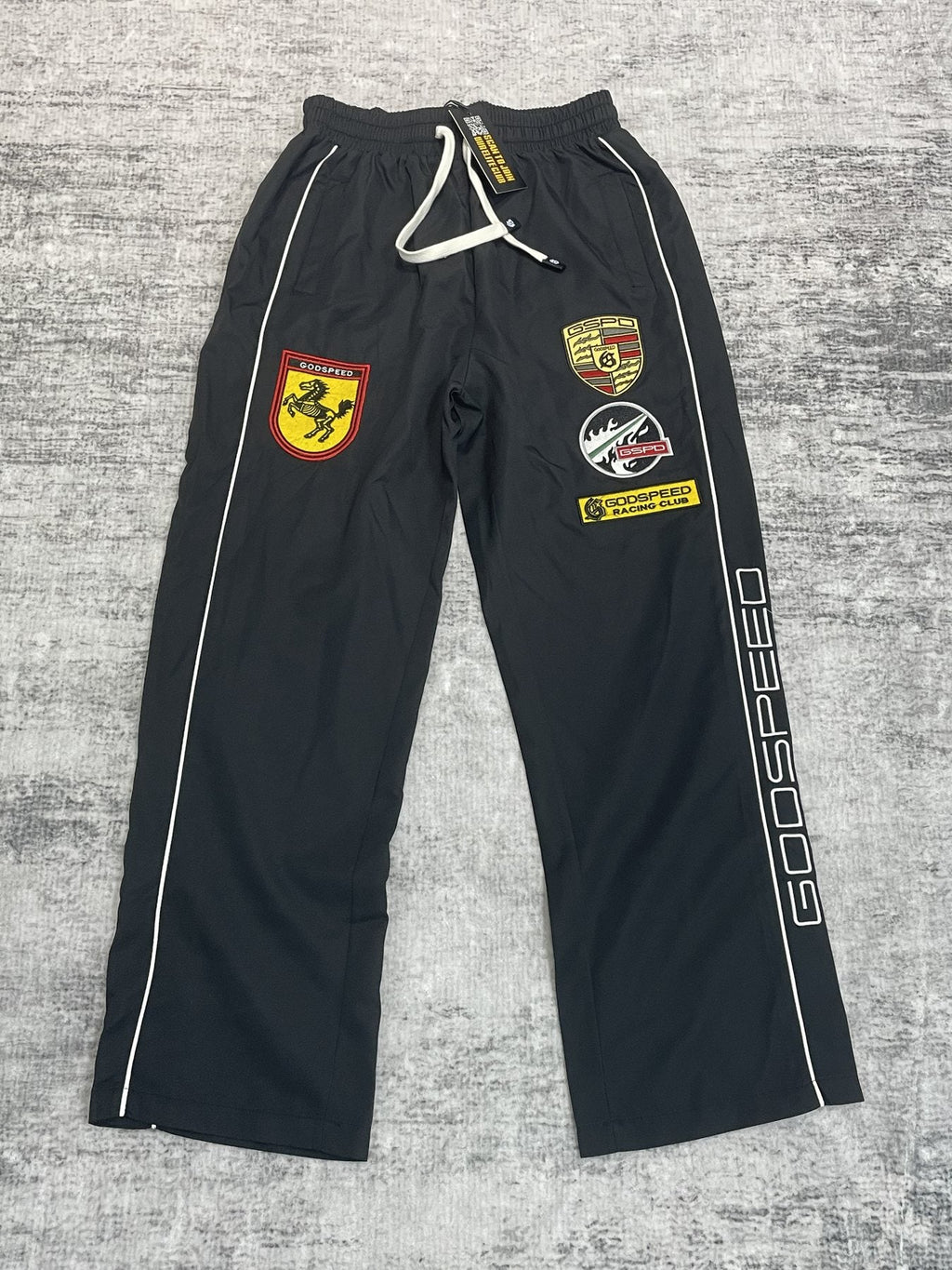 Godspeed Racing Patch Track Pants — front