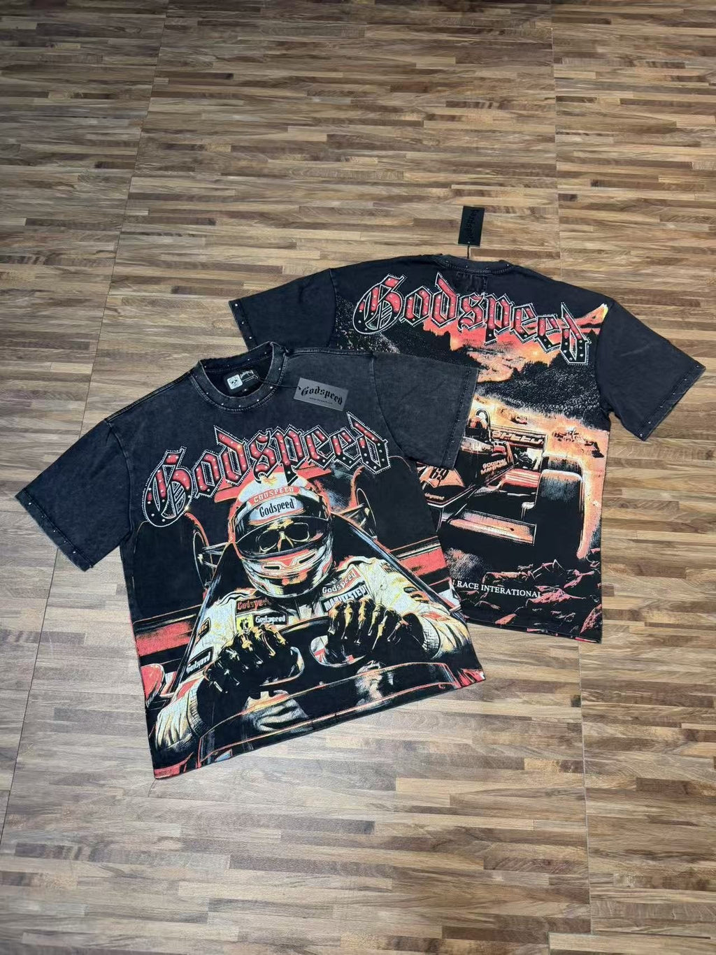 Godspeed 69 Raceway Short-Sleeve Graphic T-Shirt — context